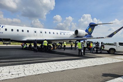 Rwanda Air Tyre Burst