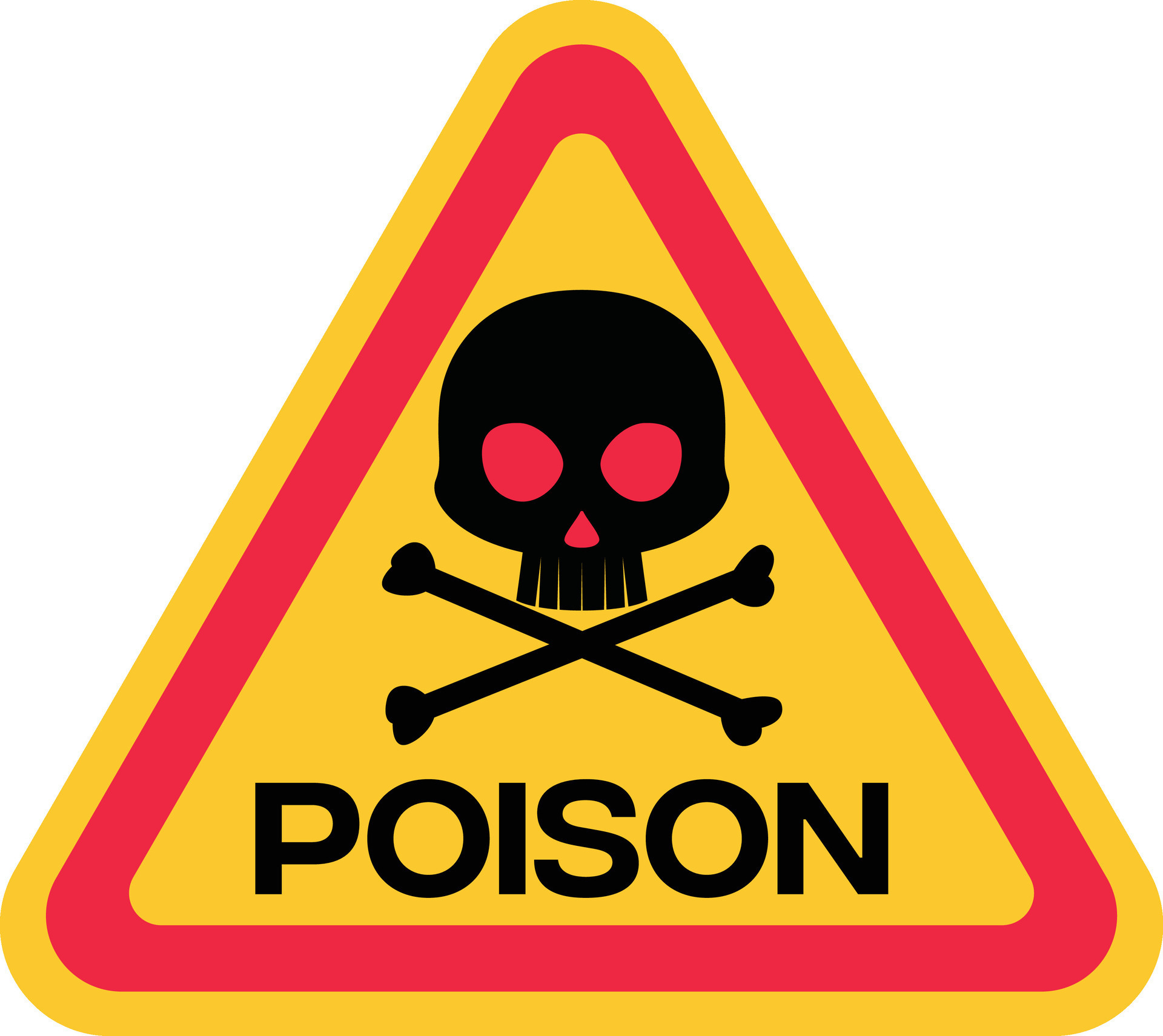 poison warning sign