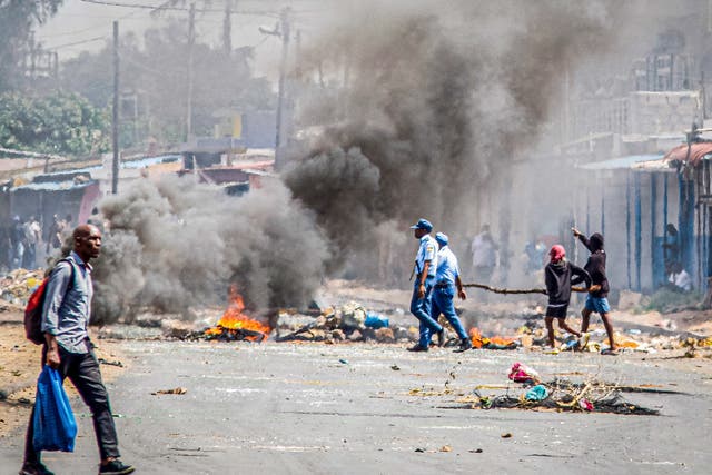 Mozambique Election Protests 81299